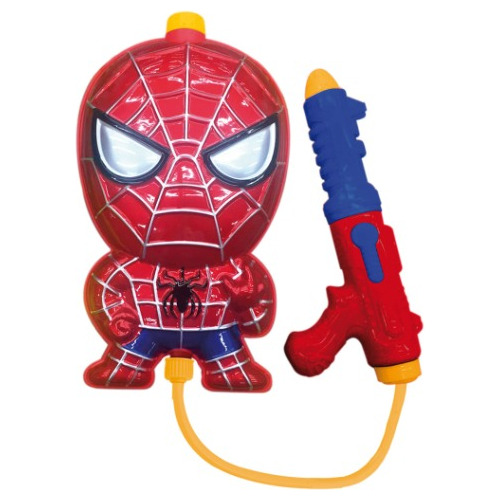 Spiderman Mochila Pistola Lanza Agua Marvel Ditoys