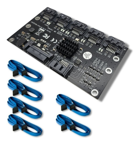 Sata Port Multiplier 1 X 5 Conectá Hasta 5 Discos Sata C1