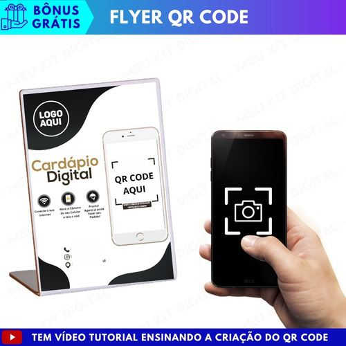 Cardápio Digital De Restaurante Para Editar No Cel+ Qr Code