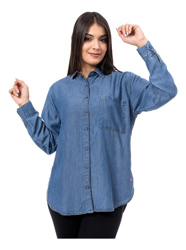 Blusas Moda Denim Mujer Dayilet