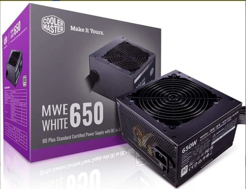 Fuente De Poder Cooler Master Mwe White 650w 80