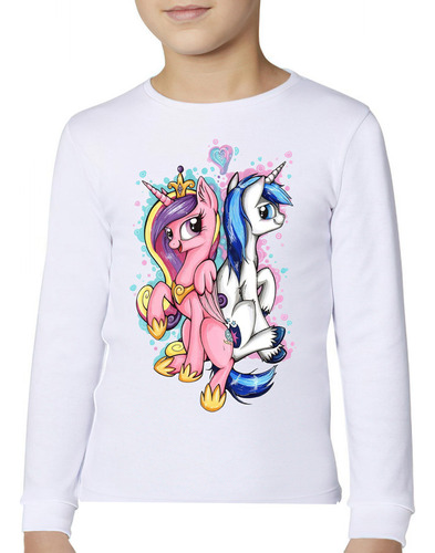 Polera Manga Larga Niña 100%algodón My Little Pony 080