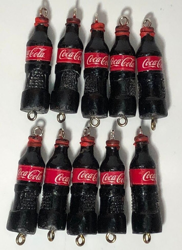 Dije De Resina Coca Cola,llavero,collar,botellamini10pz