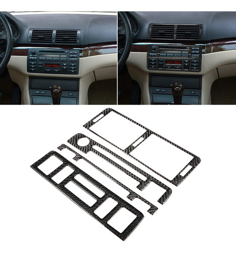 Recorte De Consola Central Para Bmw E46 M3 - De Fibra De Ca.