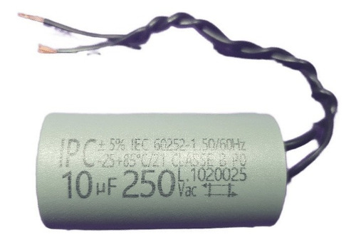Imagem 5 de 9 de Capacitor Para Ventilador De Teto 2 Fios 10uf 110v