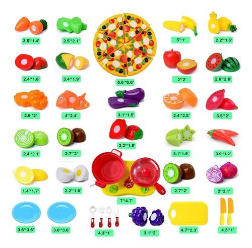 Juguetes De Comida De Cocina Cortar Frutas Y Verduras Dive