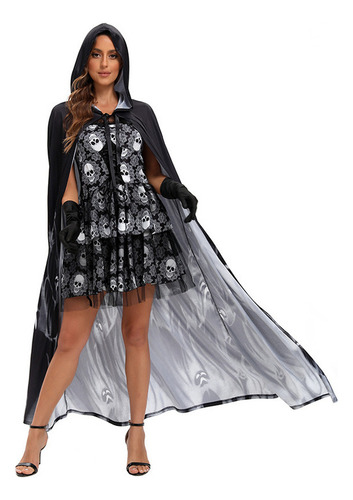 Disfraz De Skeleton Cloak Death Para Cosplay