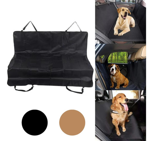 Lona Funda Manta Protectora Cubre Asiento Auto Para Perros Color Negro