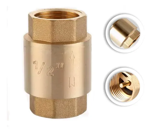 Vlvula De Retencin Vertical En Lnea De Latn De 1/2puLG Npt,