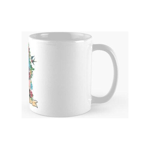 Taza La Fuerte Hermosa Floral Inspiradora Fuerte Mexicana Mu