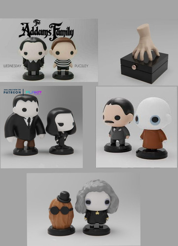 Plakit Addams Family Archivo Stl Para Impresion 3d