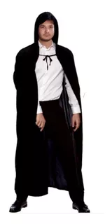Capa Negra Larga Disfraz Halloween
