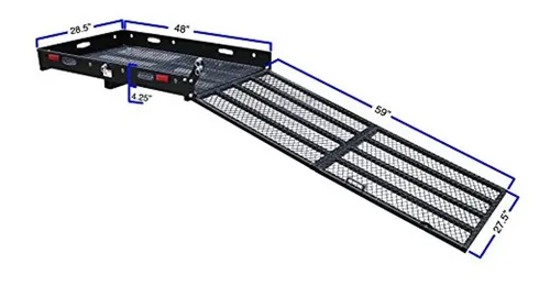 Rampa De Rejilla Para Silla De Ruedas, Montaje Por Enganche