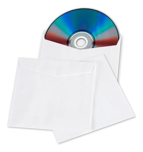 Sobres De Papel Para Cd  X 100 U 75grs Sin Ventana Blancos