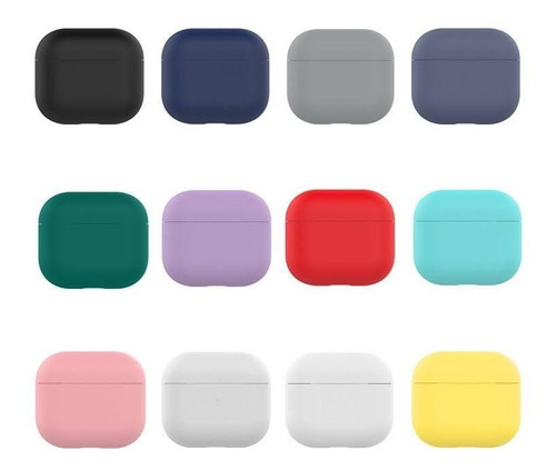 Carcasa Funda Silicona Para AirPods Pro, Variedad De Colores