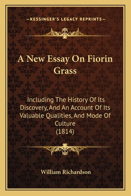 Libro A New Essay On Fiorin Grass: Including The History ...