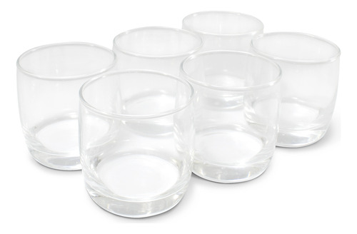 Juego De Vasos De Vidrio 230 Ml 6 Piezas