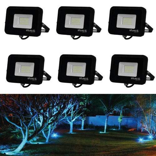 Refletor Led Galaxy 20w Bivolt Luz Branca 6500k Kit Com 06