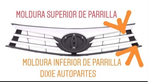 Toyota Corolla 2015/2017 Moldura D Parrilla Inferior Lateral