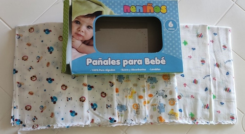 Pañal De Tela Neniños Estampados De Algodón Bebe (1 Pañal)