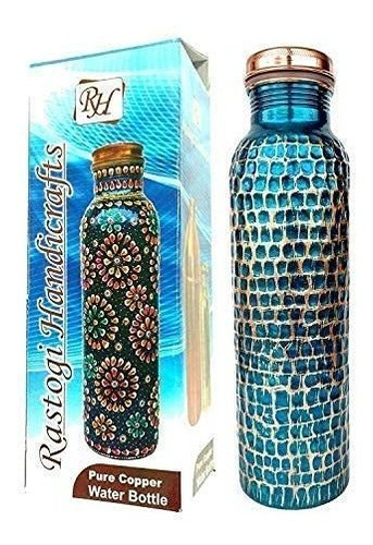 Botella De Agua Pintada A Mano De Rastogi Handicrafts Para B