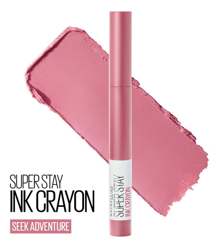 Lápiz Labial Maybelline Superstay Ink Crayon Matte Seek Adve