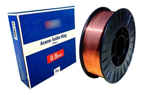 Rolo De Arame Solda Mig Uso Com Gás 0,8mm Er70s-6 5kg Boxer