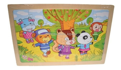 Puzzle En Madera Rompecabezas 22,5x15cm 24 Piezas Dreamsport