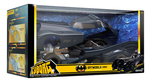 Super7 Batmobile Batman 1989 Figura 33cm Retro Classic Movie