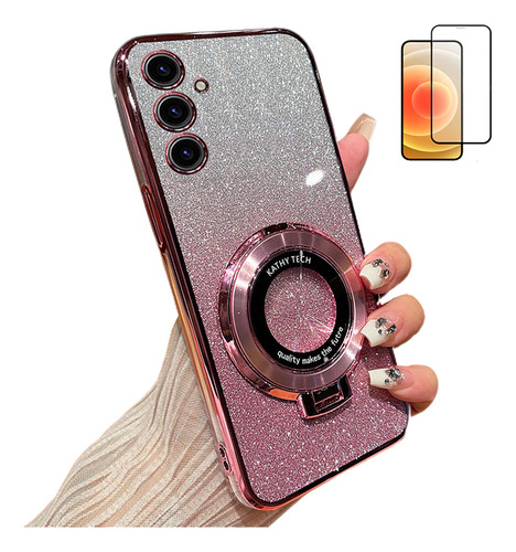 Funda Para Samsung M1 2 3 4 5g Polvo Flash+mica