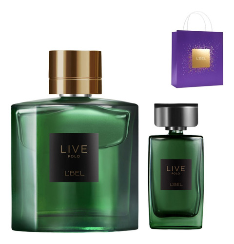 Set Perfume Live Polo + Miniatura + Bolsa Regalo L'bel 