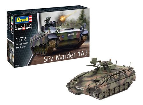 Revell Tanque De Guerra Spz Marder 1a3 1/72 161 Peças 03326