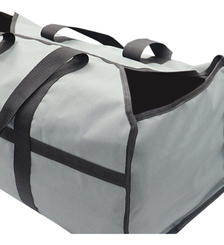 Portador De Leña Para Chimenea, Bolsa Para Troncos De Gris
