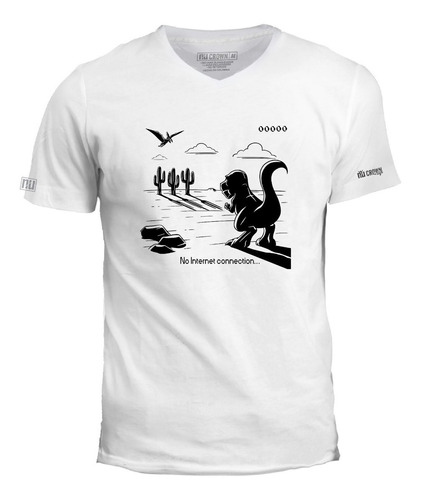 Camiseta Dinosaurio Google Video Juego No Internet Ivk