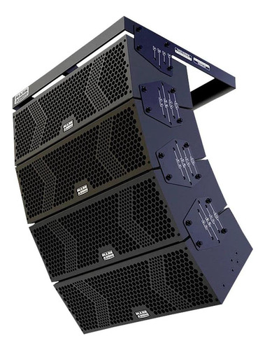 4 Caixas Line Array Mark Audio Vmk6 Ativo Preto + Bumper