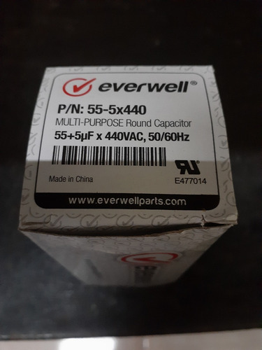 Capacitor De Marcha Dual 55+5 Mfd