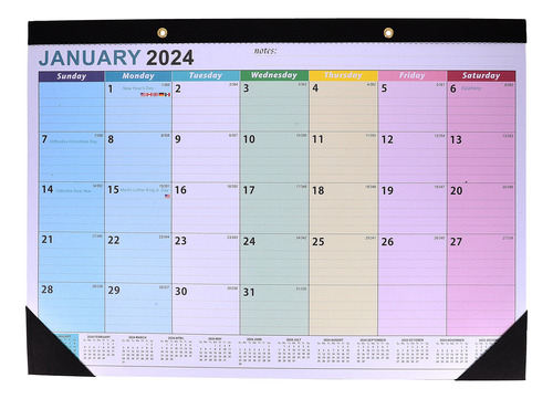 Calendario Mensual De Pared Para 2024, Sencillo