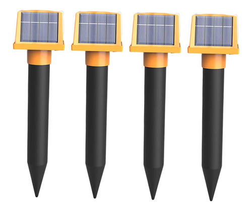 4 Estacas Repelentes De Topos Con Energía Solar Para