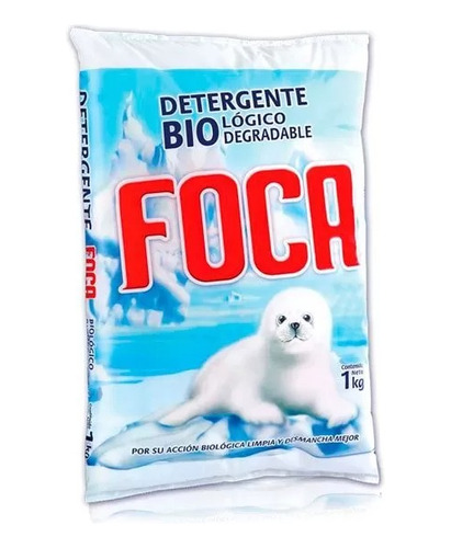 Pack 10 Detergente En Polvo Foca  1 Kg