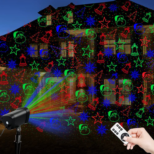 Luces Laser De Navidad Para Exteriores, 2023 Rgb Impermeable