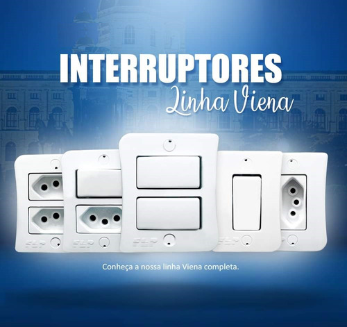 10 Interruptor 1 Tecla Simples Sobrepor Externo Espelho Br