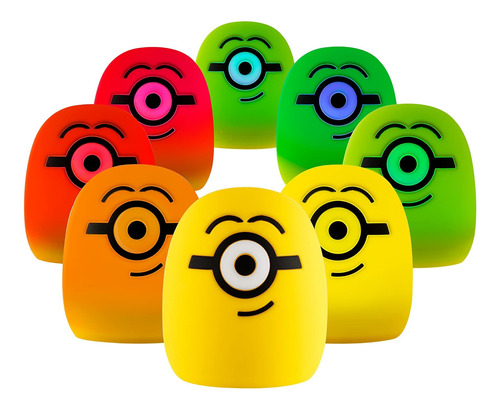 Minions Luz Nocturna Led Que Cambia De Color, Suave Y Esponj