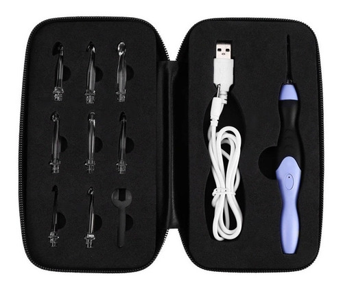 Juego De Agujas De Tejer Con Ganchos Led Light Up Usb
