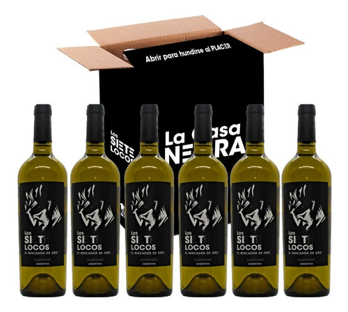 Vino Blanco Los Siete Locos - El Buscador De Oro - 750mlx6u.