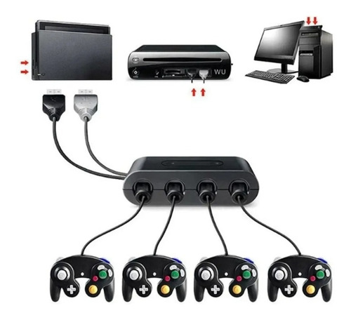 Adaptador Control Gamecube Para Nintendo Switch Wii U Pc