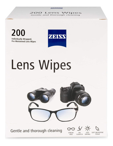 Zeiss - Toallitas De Limpieza Prehidratadas Para Objetivo