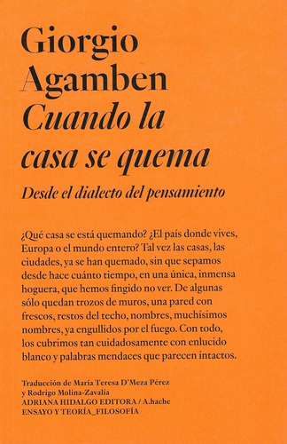 Cuando La Casa Se Quema - Agamben, Giorgio