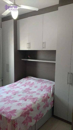 Imagem 10 de 14 de Sobrado Com 2 Dormitórios À Venda, 58 M² Por R$ 340.000 - Vila Valparaíso - Santo André/sp - So0564