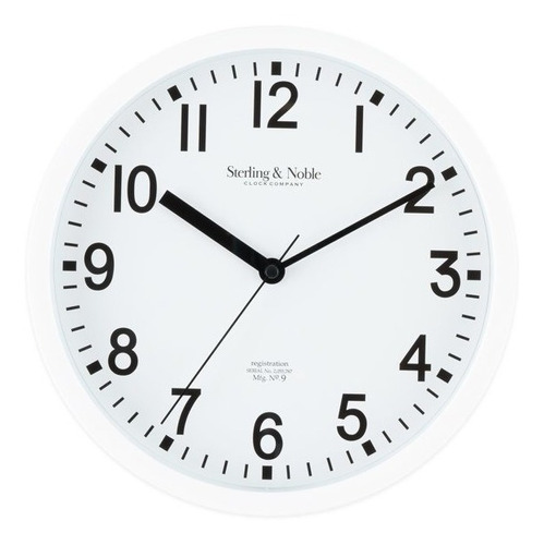 Reloj De Pared Minimalista En Color Blanco Oferta