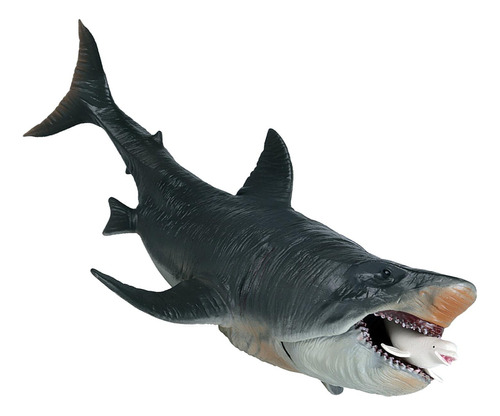 Figura De Tiburón Megalodon Modelo Figuritas De Vida Marina